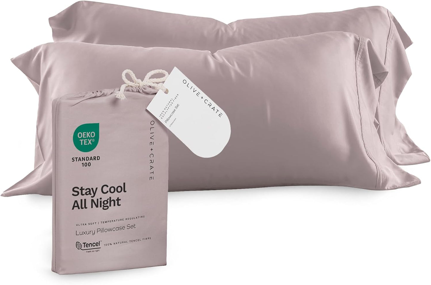 Tencel Eucalyptus Pillowcases for Hot Sleepers - King Size Set