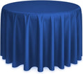 120 in Round Tablecloths - Pack of 10 Royal Blue, Durable