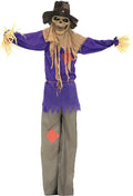 Haunted Hill Farm Scary Scarecrow Animatronic for Halloween Fun