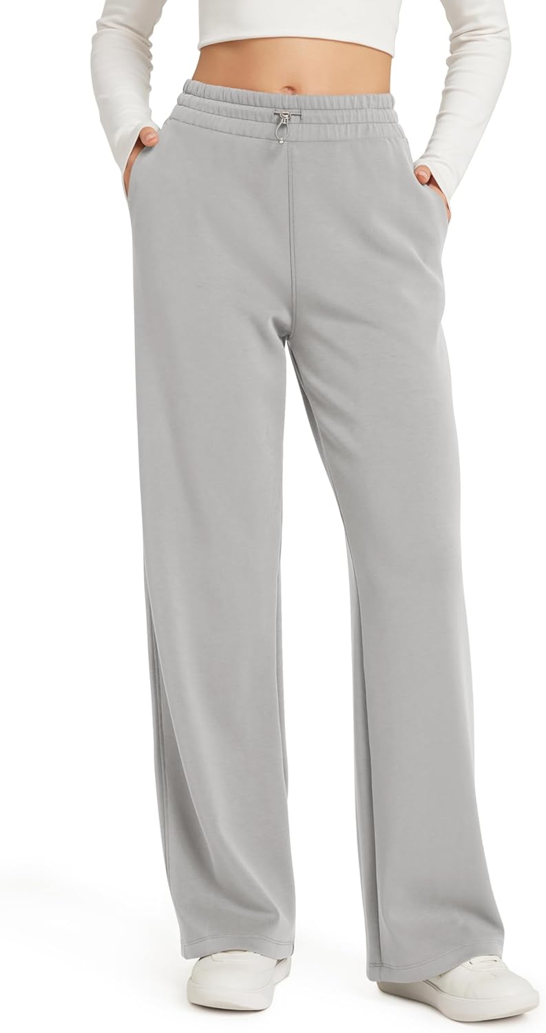 ODODOS Women's Modal Soft Wide Leg Pants for Casual Comfort