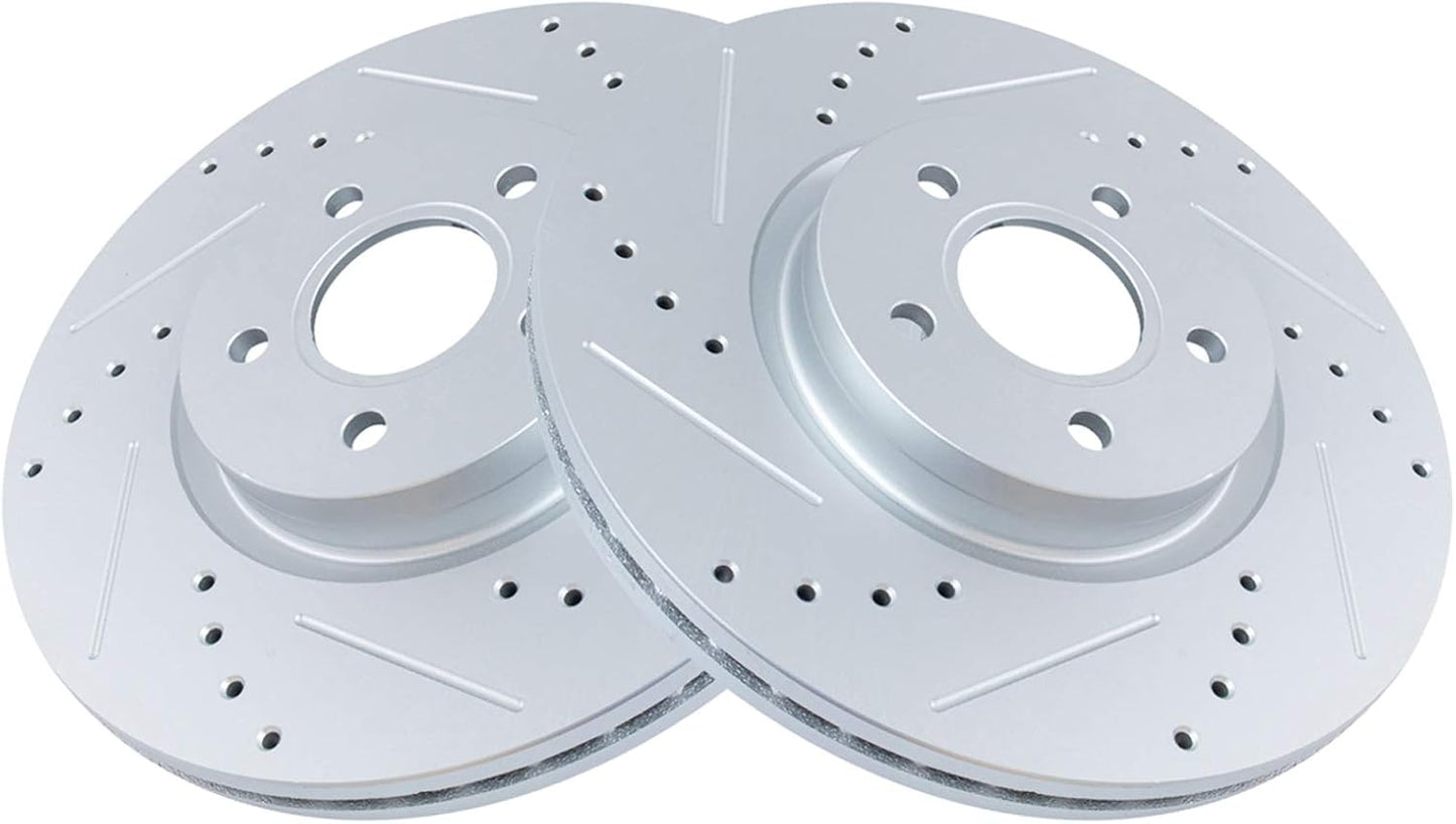 Premium G-Coated Front Brake Rotors Set for Ford Escape & More