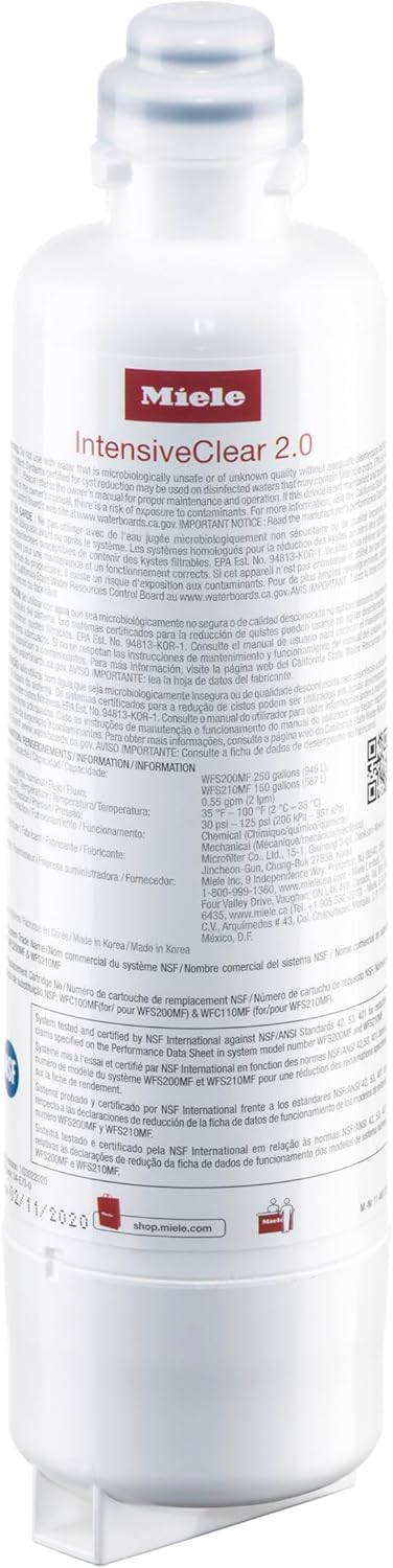 Miele Original KWF 2000 IntensiveClear Water Filter for MasterCool