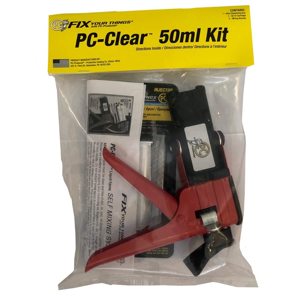 PC Products 75036 Epoxy Kit with Dispensing Gun for Strong Bonds