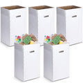 Cardboard Trash Cans 30 Gallon 5-Pack with Bags - Party & Event