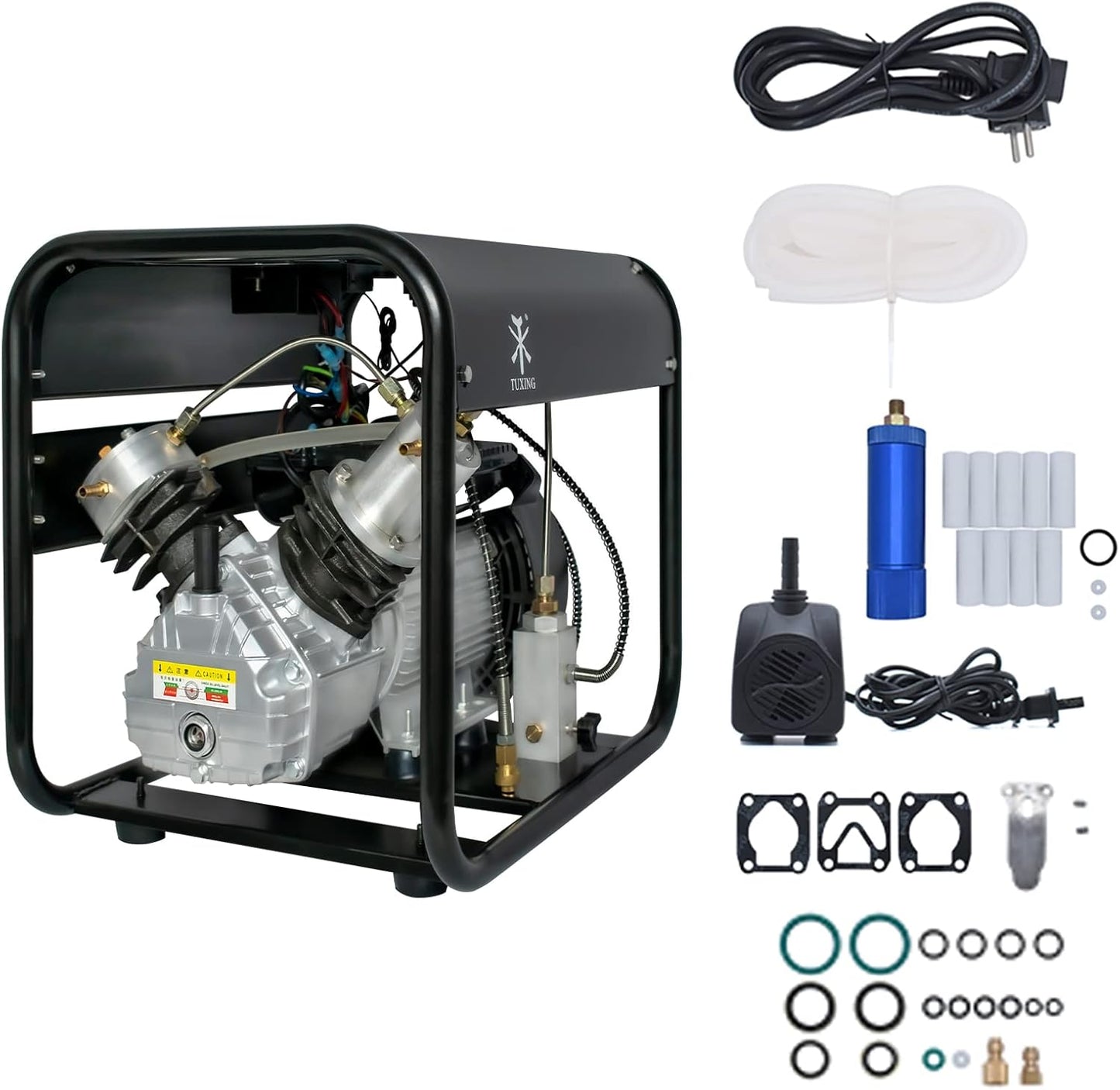 TUXING 4500Psi High Pressure Compressor - Fast & Adjustable Fill