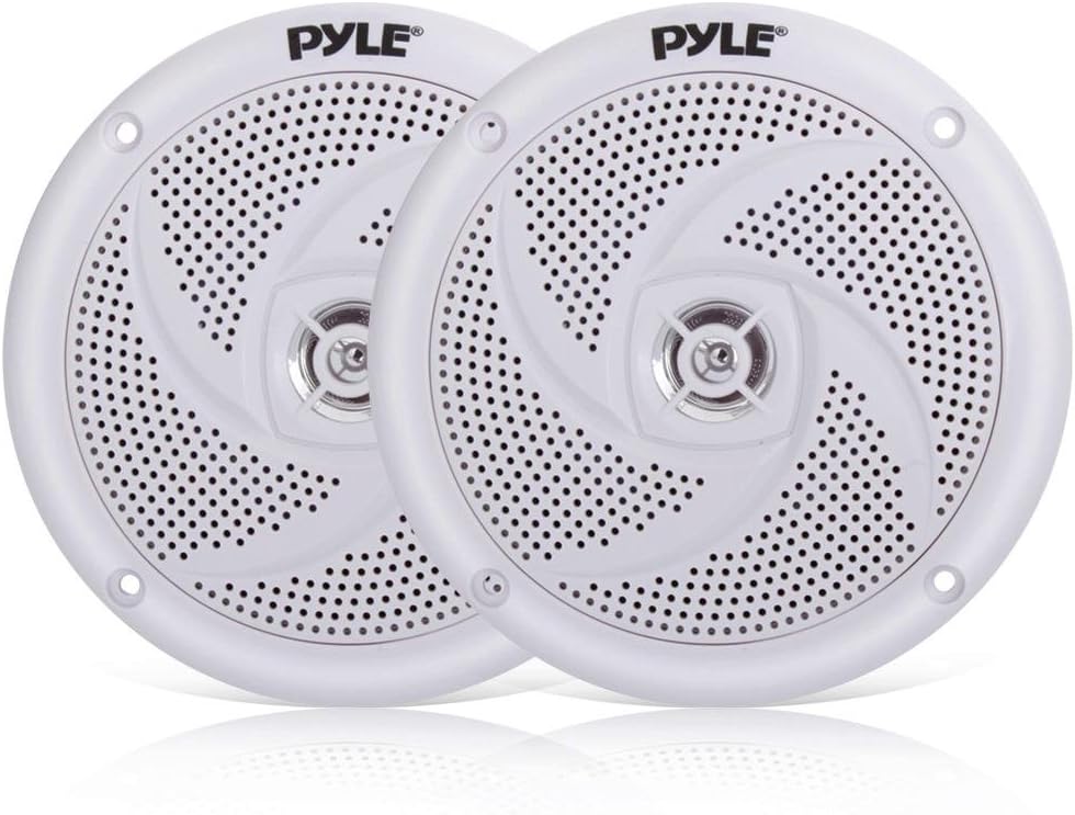 Pyle Marine Speakers - Waterproof 2-Way Stereo Sound System