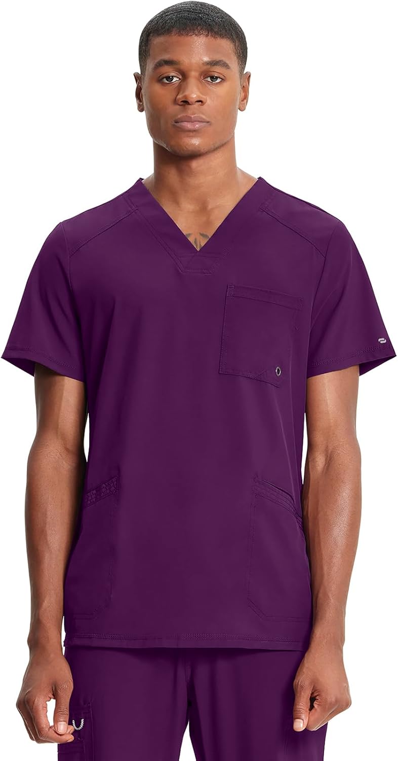 Cherokee Infinity V-Neck Men's Scrub Top for Comfort & Style