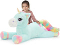 Tezituor 43in Giant Unicorn Plush Toy - Huggable Giant Companion