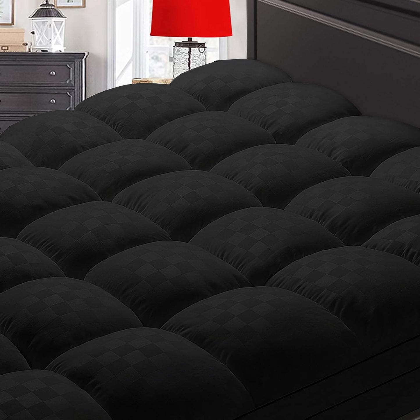 Extra Thick Queen Mattress Topper for Back Pain Relief and Comfort