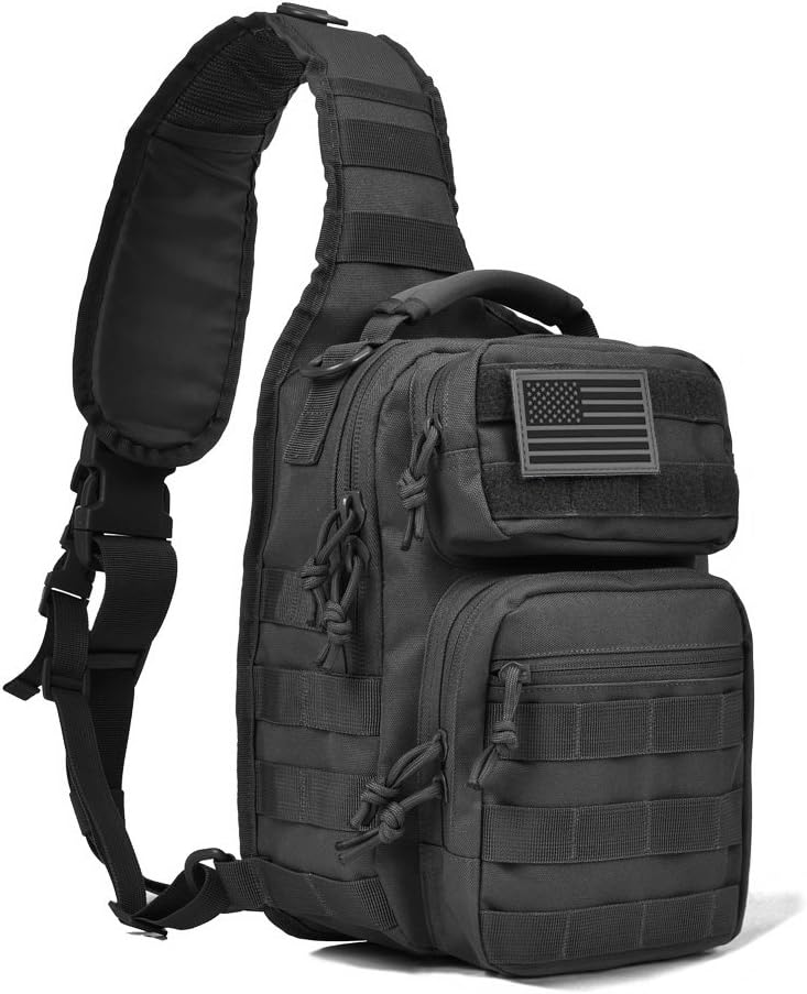 Tactical Sling Bag for Men Military Single Shoulder Backpack