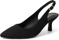 DREAM PAIRS Women's Kitten Heels Slingback Pumps - Elegant Comfort Toe