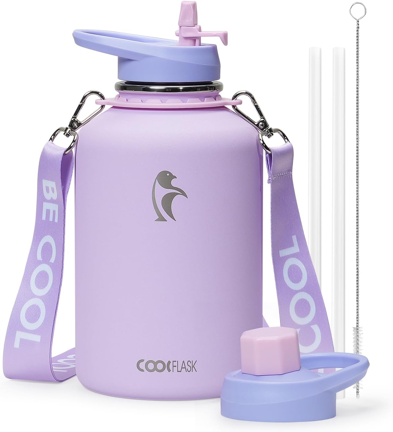 Coolflask Half Gallon Water Bottle: Stylish & Insulated 64oz Jug