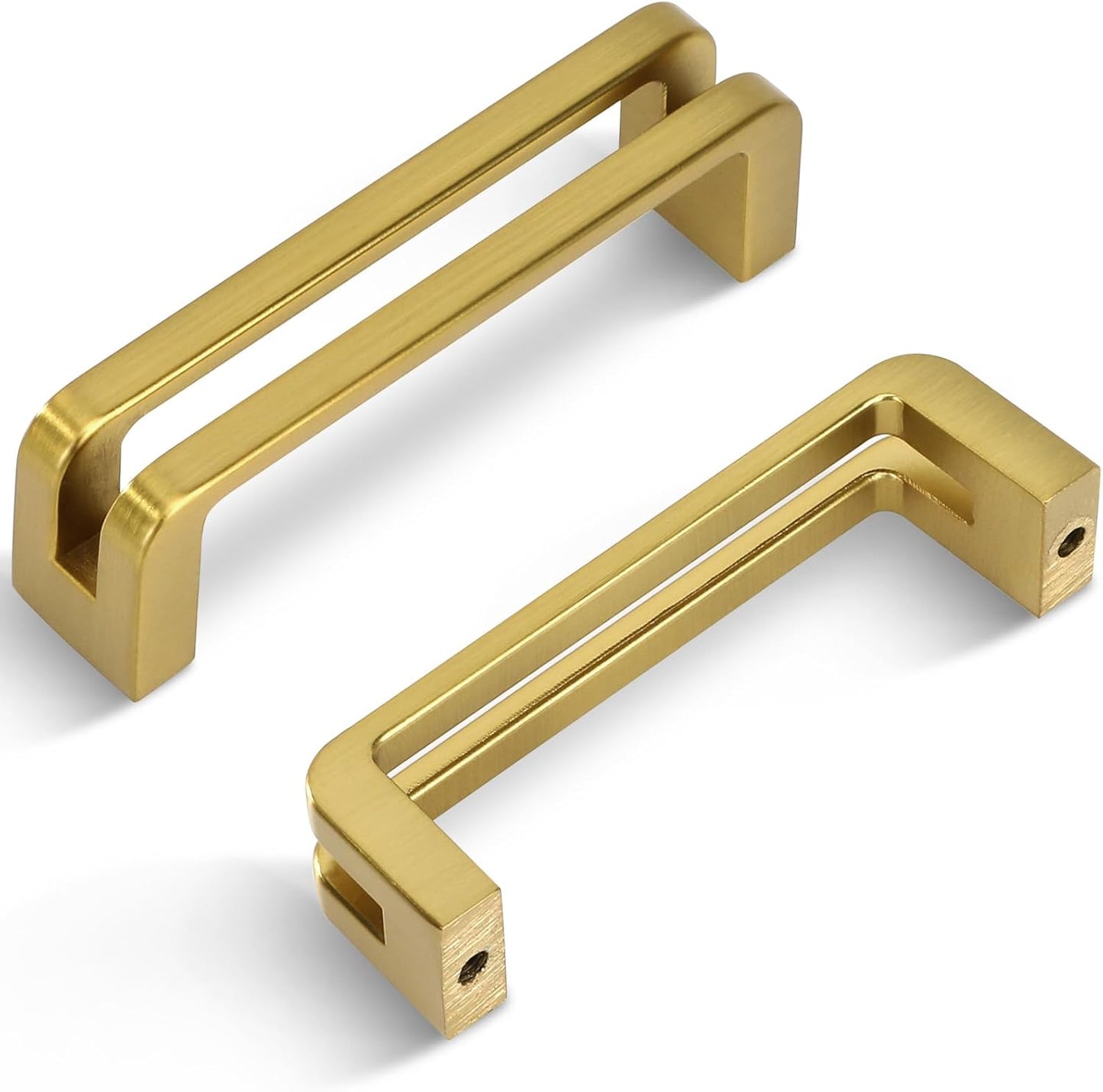 3 Inch Brushed Gold Zinc Alloy Cabinet Pulls for Luxury Design