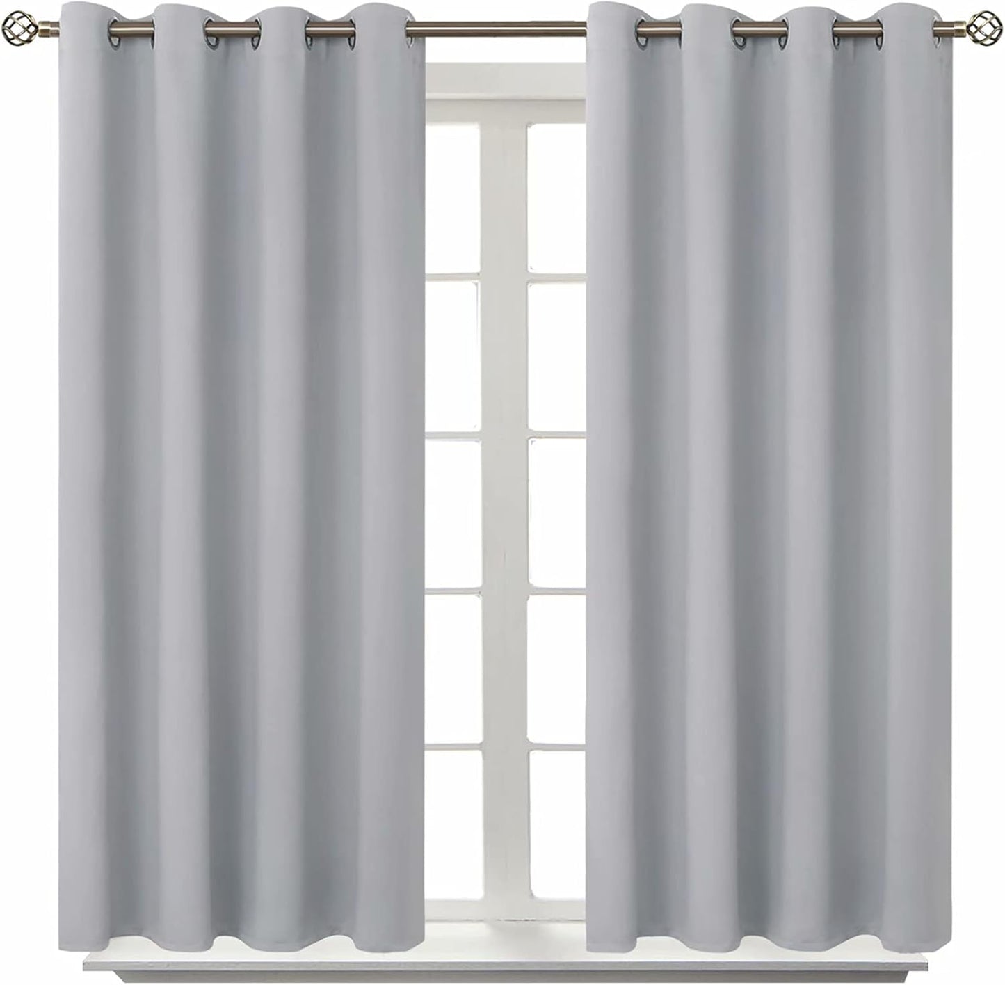 BGment Room Darkening Curtains for Bedroom - Light Grey Drapes
