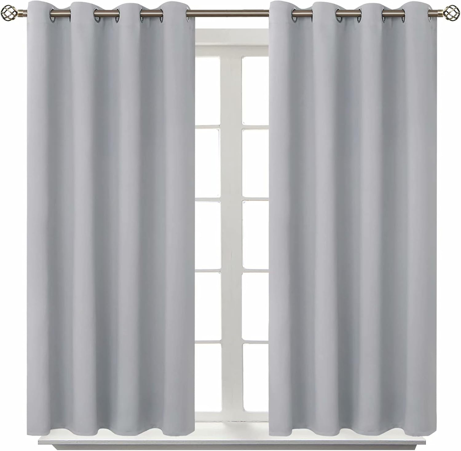 BGment Room Darkening Curtains for Bedroom - Light Grey Drapes