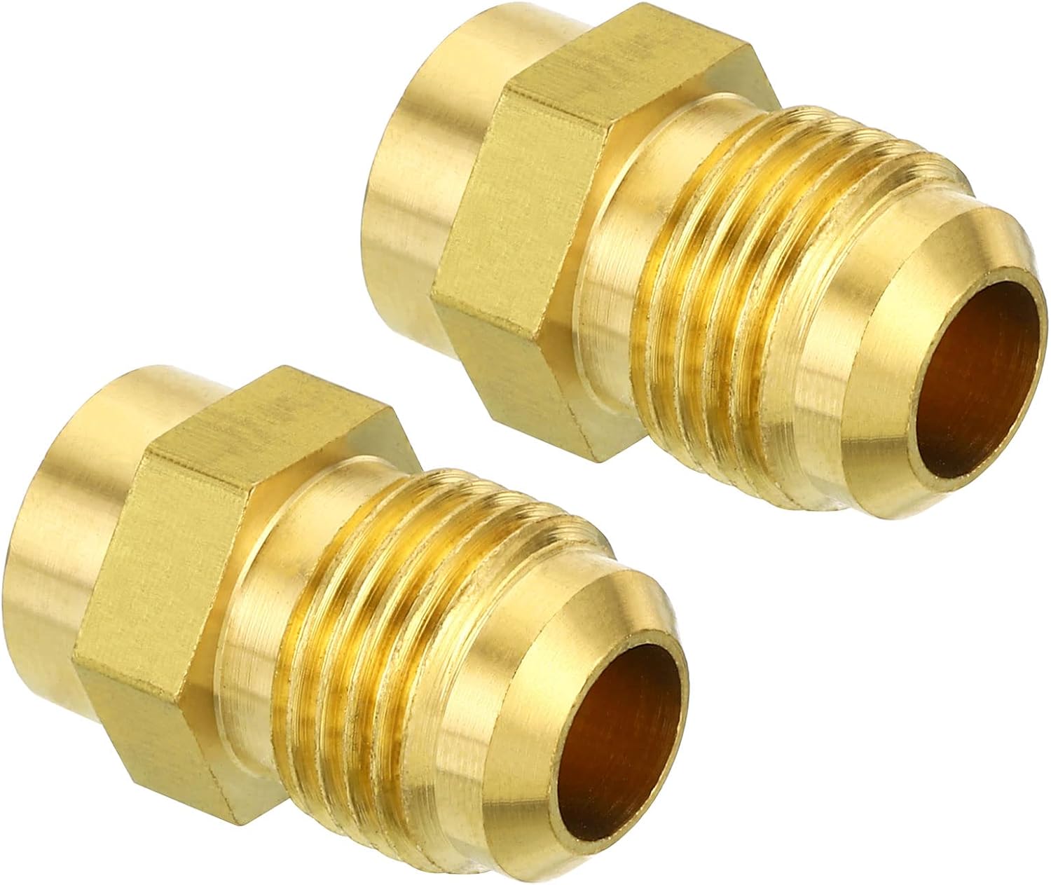 4 Pack PATIKIL Brass Flare Fittings - Plumbing Essentials