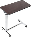 Drive Medical Non Tilt Top Overbed Table with Wheels for Comfort