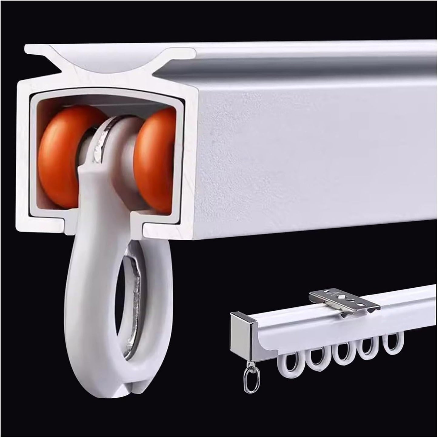 Silent Sliding Curtain Track Rod - Room Divider