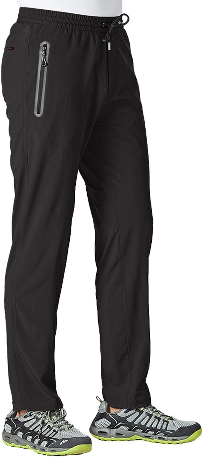TBMPOY Men's Breathable Travel Pants - Zip Pockets