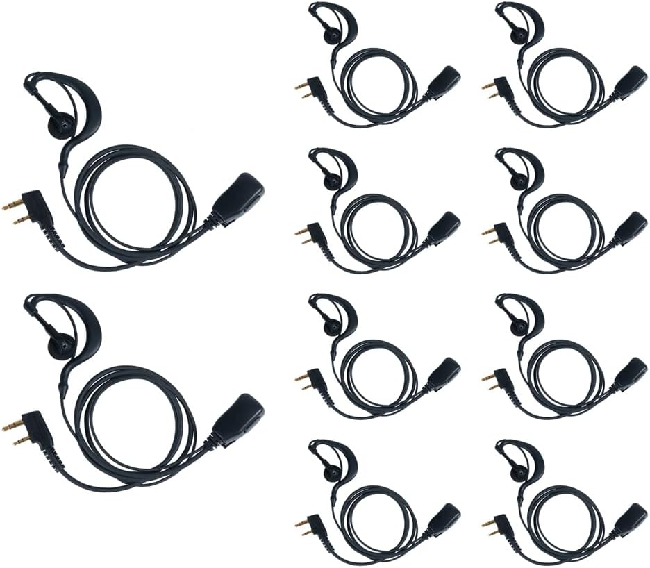 G Shape Earpiece Walkie Talkie Headset for Baofeng Kenwood