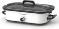 Magnifique 4-Quart Slow Cooker White - Family-Size Manual Warm Setting