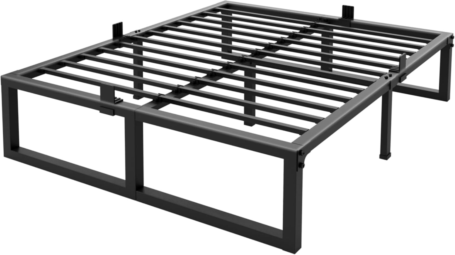 16 Inch King Bed Frame with Heavy Duty Metal Platform Support