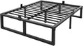 16 inch Queen Bed Frame Heavy Duty Metal Platform - 3500 lb Support