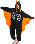 OLAOLA Adult Onesie Bat Costume - Cozy Plush Unisex Pajama