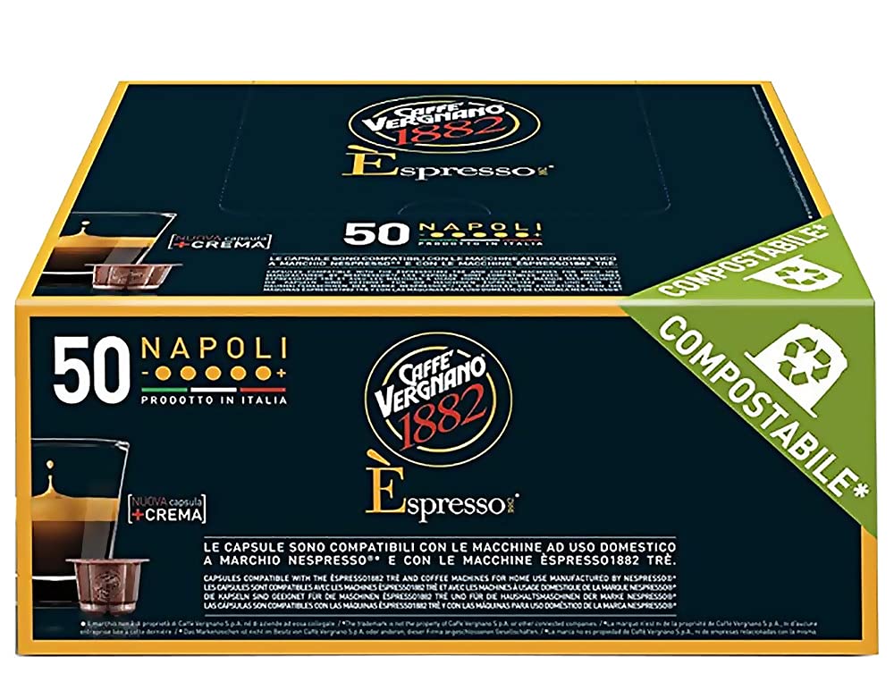 Italian Decaf Espresso Capsules | Compostable | 50 Count