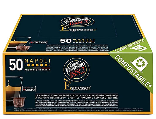 Caffe Vergnano Napoli Espresso Capsules for Nespresso Machines