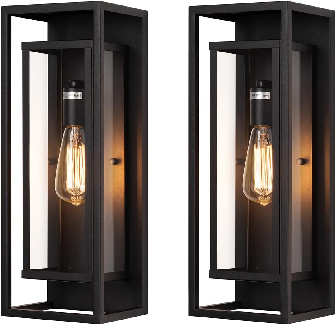 Classic Outdoor Wall Sconce 1 Light in Matte Black Finish