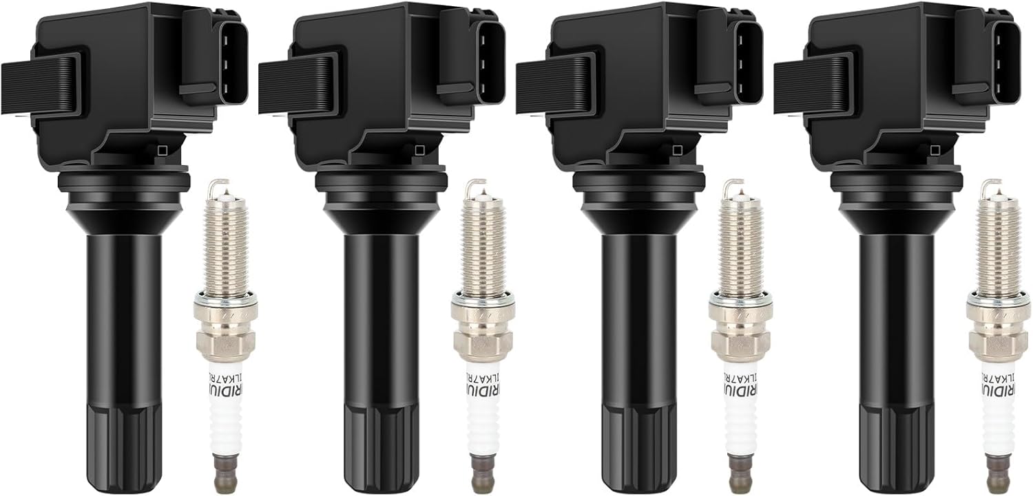 ECCPP UF664 Ignition Coils and Iridium Spark Plugs for Subaru