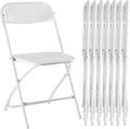 Sweetcrispy Folding Chair 8 Pack - Sturdy 330 lb Capacity Seats