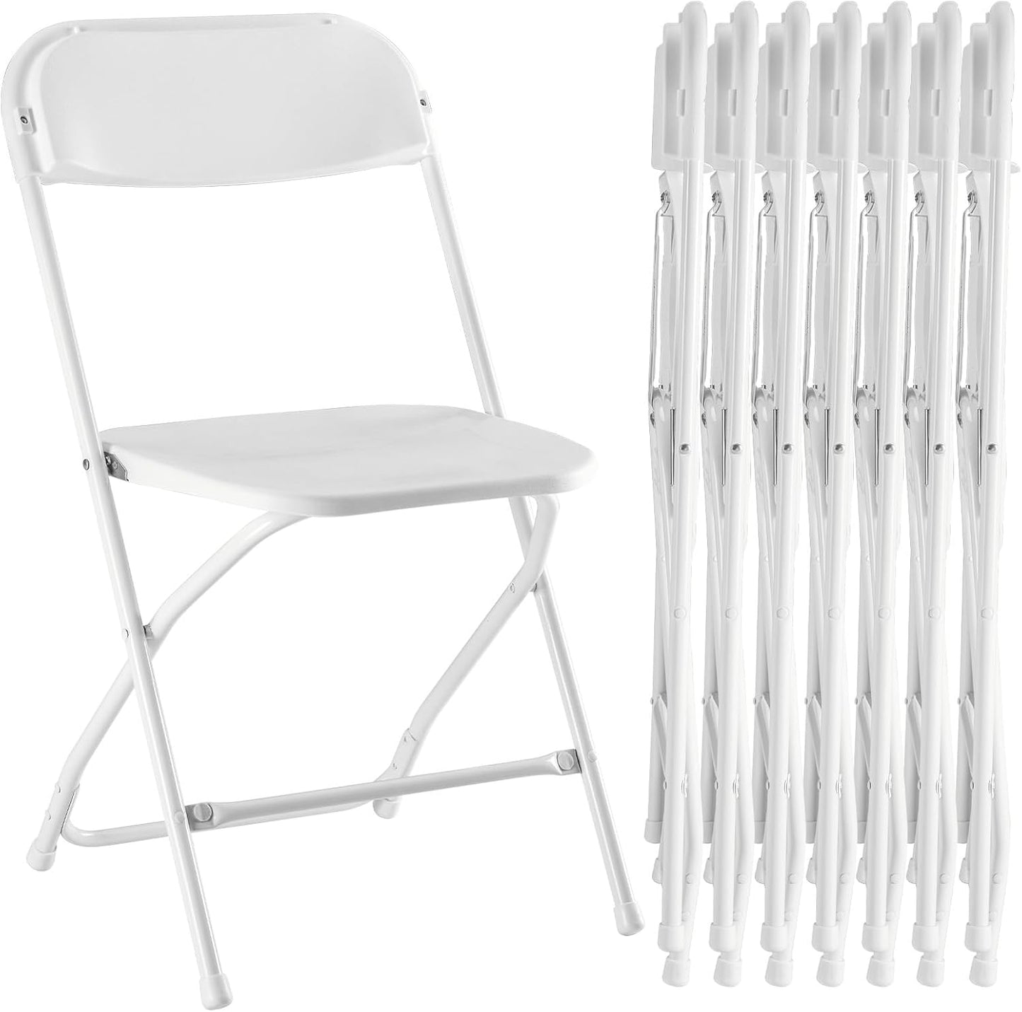Sweetcrispy Folding Chair 8 Pack for Indoor and Outdoor Use