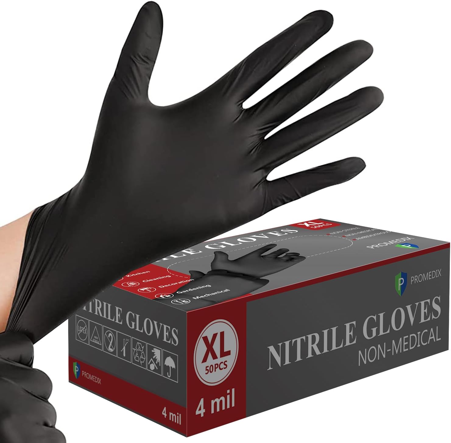 LATEX-FREE DISPOSABLE GLOVES: PROMEDIX P 4mil