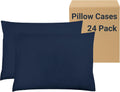 ZPECC Pillow Cases Bulk 24 Pack - King Pillowcases with Envelope