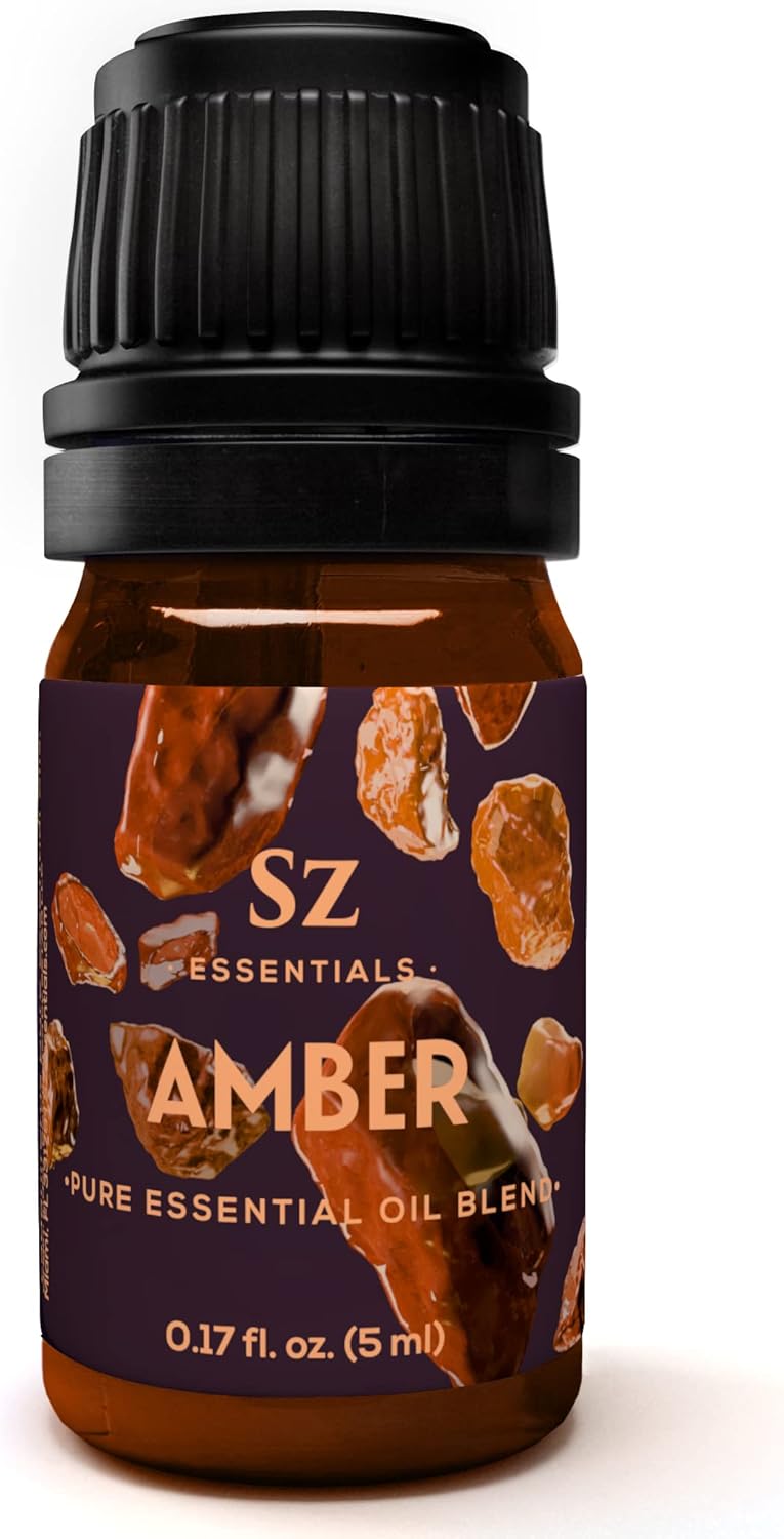 Amber Essential Oil - 100% Pure, Floral Scent for Aromatherapy