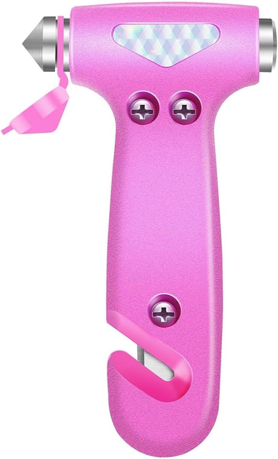 Emergency Car Tool Set: Glass Breaker & Cutter (Pink)