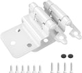 3/8 in Inset Cabinet Hinges 25 Pairs (50 Pack) - Self Closing White