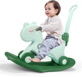 4 in 1 Rocking Horse with Detachable Push Handle - Toddler Ride On