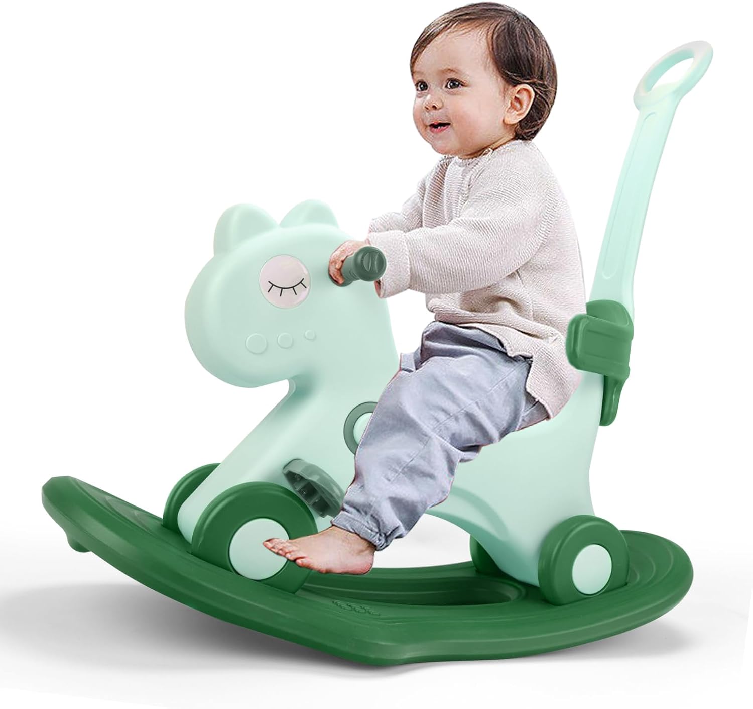 4 in 1 Rocking Horse for Toddlers - Fun Ride on Toy Gift