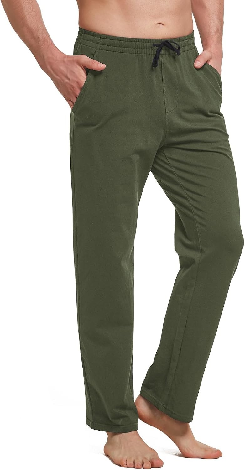 Baleaf Men's Cotton Yoga Sweatpants for Comfort and Style
