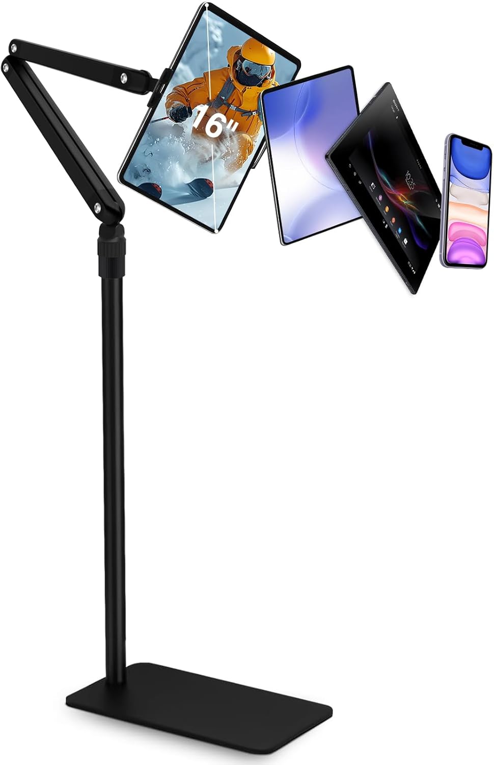 Tablet Floor Stand Adjustable for iPad Pro Air Mini and More