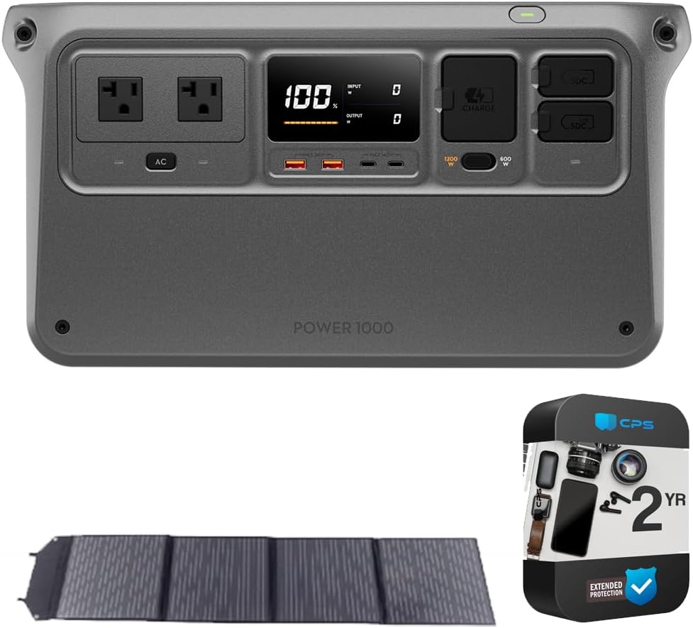 DJI Power 1000 Bundle: Portable, High Capacity, Ultra-Quiet