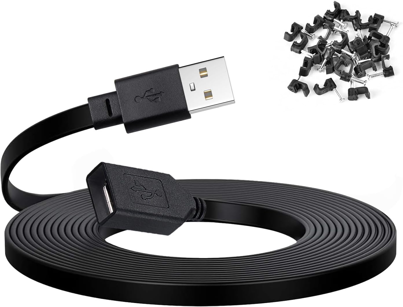 Expand Your Surveillance Range with 50ft Extension Cord!