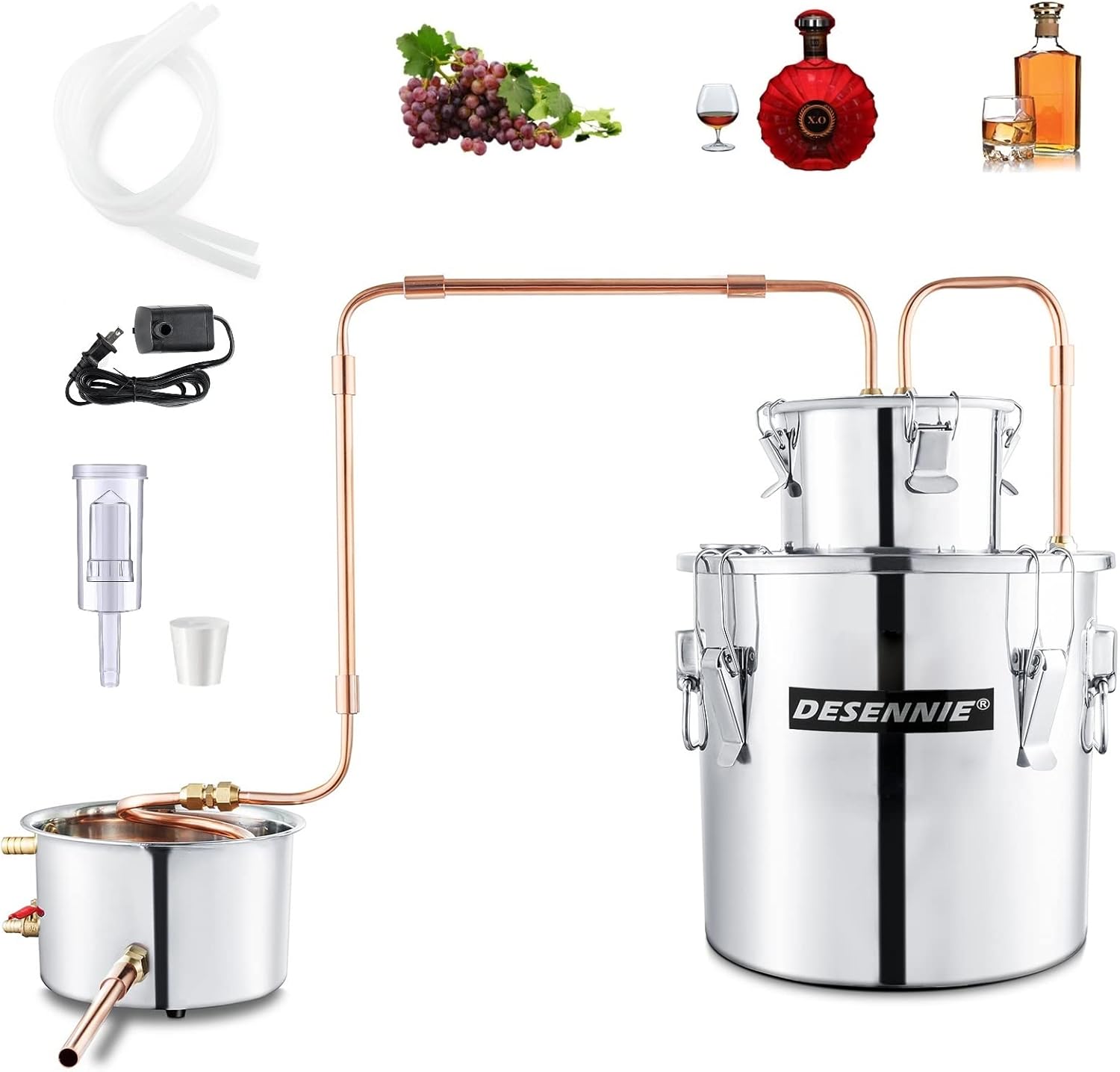 Shine Still Alcohol Distiller Kit for Home Brewing and Distilling