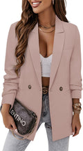 CRAZY GRID Women Business Casual Blazer Jacket - Polished Everyday two