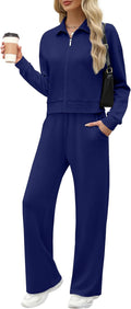 Lounge Sets for Women 2025 Sweatsuit 2 Piece Outfits - Comfortable dry
