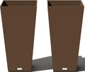 Veradek V-Resin Taper Planter Set of 2 (30 in) - Modern Patio Accent