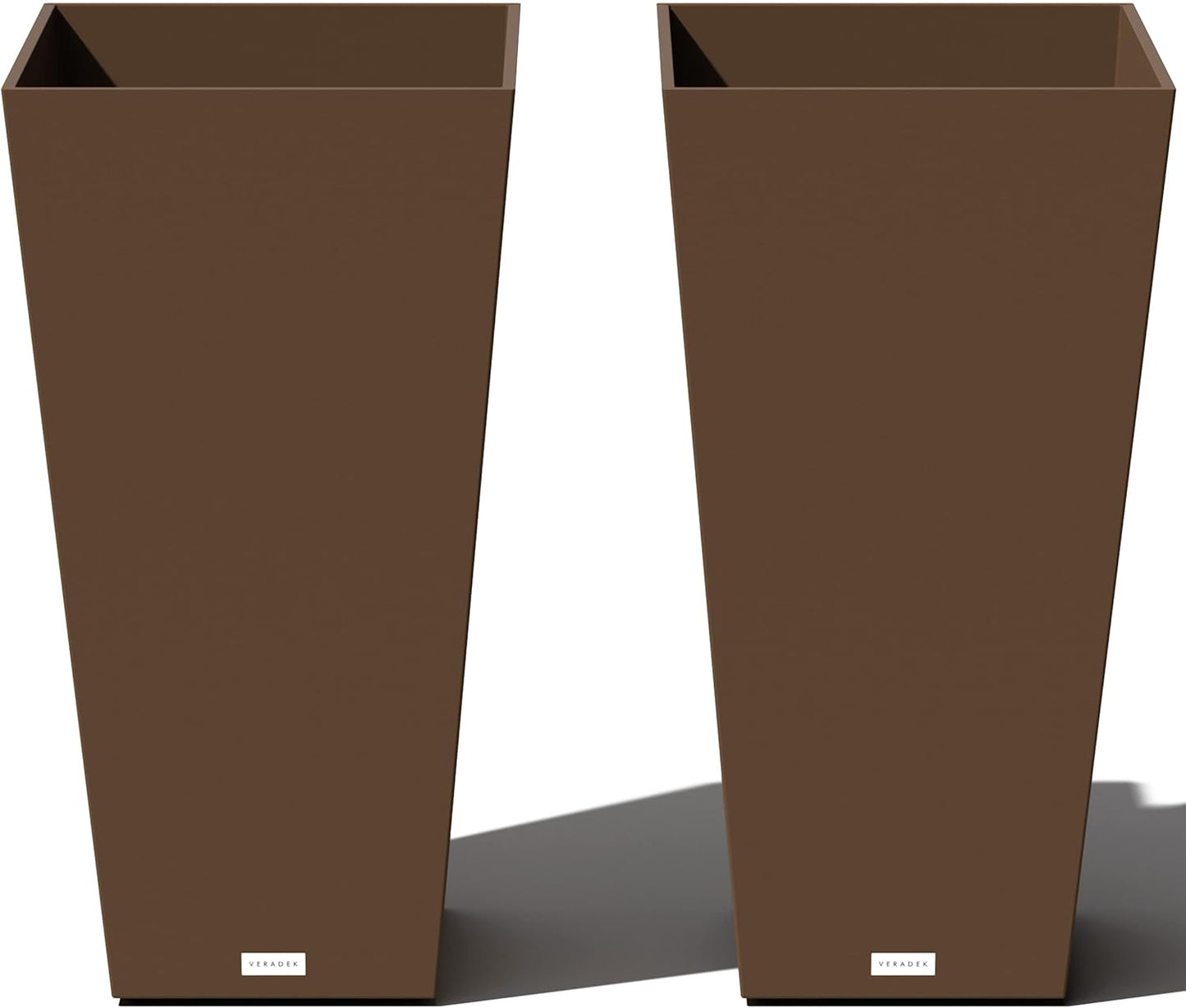 Veradek V-Resin Indoor/Outdoor Taper Planter Set of 2, 30 in